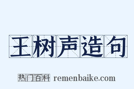 王树声造句是什么意思的图片